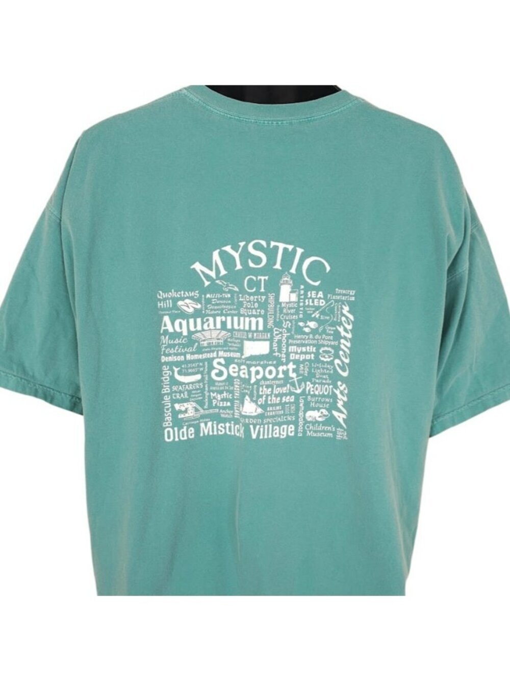 Mystic Connecticut T Shirt Mens 2XL Blue KOA Travel Destination Tee